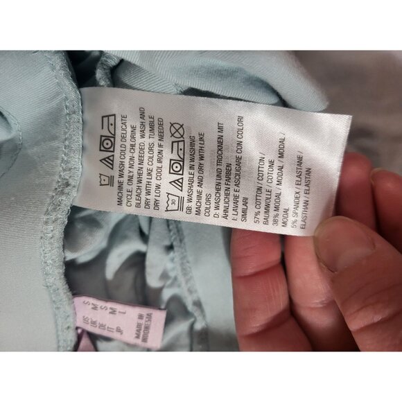 AnyBody Blue Cozy Knit Solid Jogger Pants Small Loungewear QVC - Picture 5 of 6